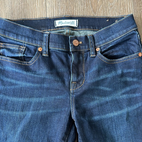 Women’s Lowrise Madewell Skinny Skinny Dark Wash Jean • size 26 - Picture 3 of 11